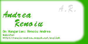 andrea renoiu business card